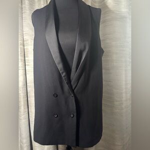 Topshop Charcoal Sleeveless Jacket